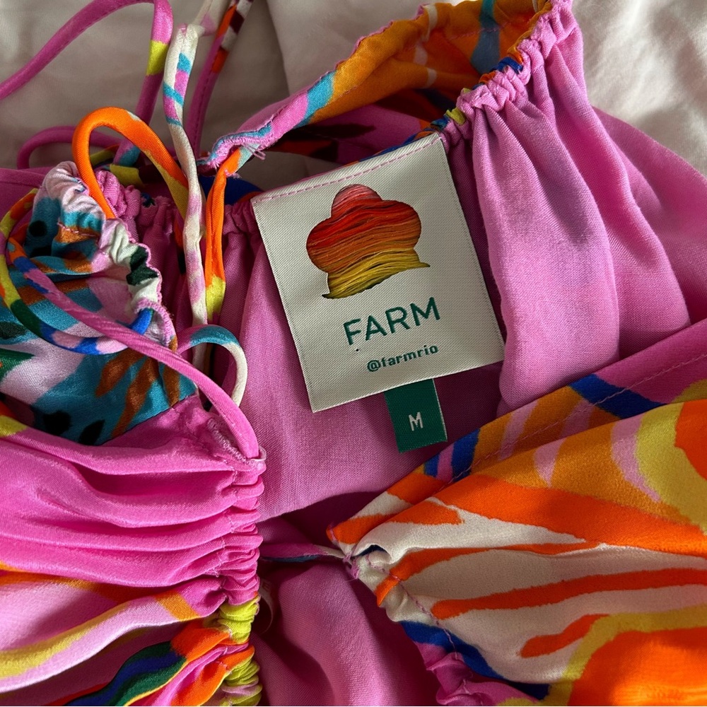 FARM Rio Pink Floral One-Shoulder Maxi Dress - Picture 4 of 8